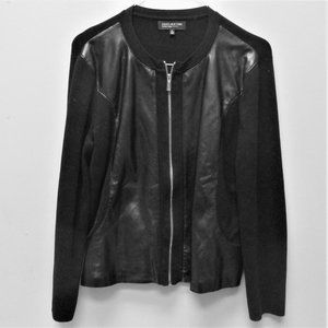 Jones New York Black Leather Sweater